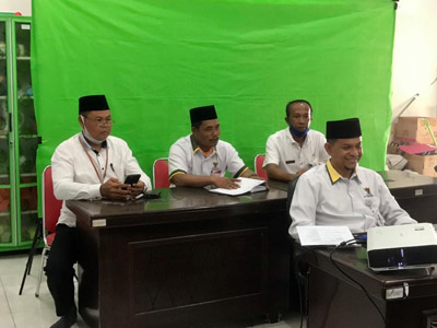 Rakor, Pimpinan Baznas Siak Lakukan Video Confrence dengan Baznas Pusat